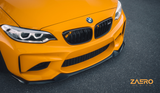 BMW M2 OG F87 EVO-S Gloss Black Front Splitter Zaero Design USA
