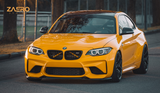 BMW M2 OG F87 EVO-S Gloss Black Front Splitter Zaero Design USA