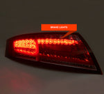 Clear Red Full LED 3D Stripe Bar Tail Lights With Sequential Indicator For AUDI TT 8J 2006-2014 Hampton Tuning