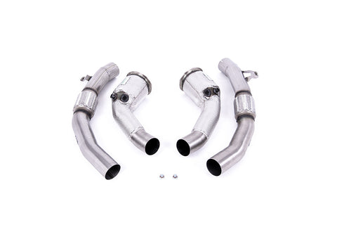 Milltek Audi RS6/RS7 C8 Downpipes with HJS High Flow Cats (Fits to Milltek Cat Back) Milltek