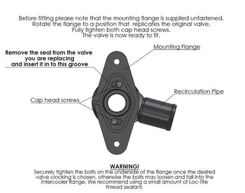 Recirculation Valve for Subaru Impreza 2008 WRX Forge Motorsport