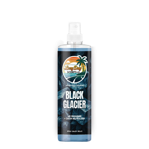 Black Glacier Air Freshener + Odor Neutralizer Lazy Day Detailing