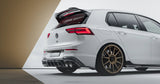 VW Golf R Mk8 EVO-1 Gloss Black Rear Diffuser Zaero Design USA
