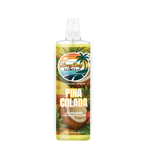 Pina Colada Air Freshener + Odor Neutralizer Lazy Day Detailing