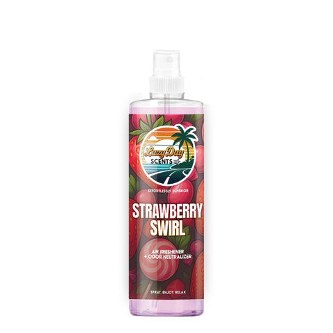 Strawberry Swirl Air Freshener + Odor Neutralizer Lazy Day Detailing