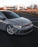 VW Golf GTI Mk8 EVO-1 Gloss Black Front Splitter Zaero Design USA
